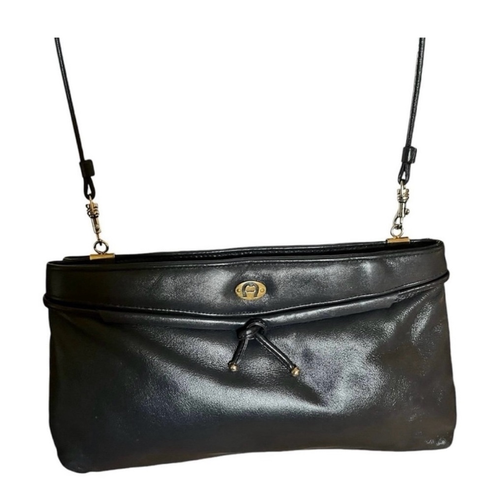 Vintage Aigner Leather Crossbody Fashion Purse